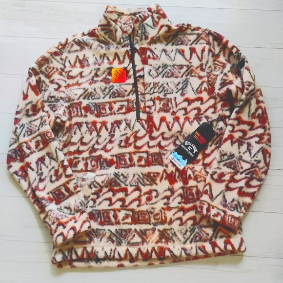 BILLABONG NEW Boundary Mock Neck Fleece - Picture 1 of 15